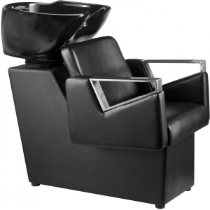 Mobilier frizerie complet cu 2 scaune frizerie, 2 oglinzi LED, scafa coafor, Talin - Img 4