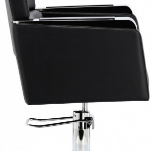 Mobilier salon cu 2 scaune frizerie si scafa coafor, Negru, SDB03 - Img 3