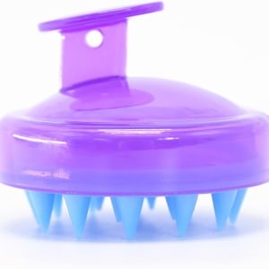 Perie pentru Masaj Capilar, Samponare si Curatare Scalp, Stimulare Crestere Par, Silicon - Img 1