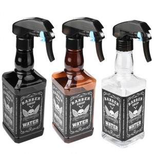 Pulverizator par frizerie coafor barber shop Tip sticla Whisky - Img 1