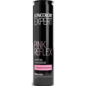 Sampon nuantator Loncolor Expert Pink Reflex pentru par blond, grizonat si alb, 250 ml