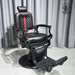 Scaun Frizerie Profesional Ronnie – Confort Premium și Stil Vintage/Modern - Img 8