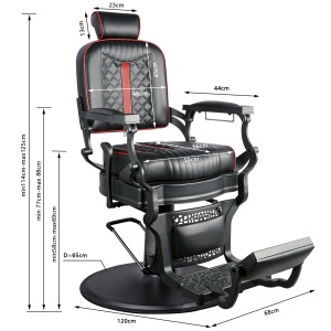 Scaun Frizerie Profesional Ronnie – Confort Premium și Stil Vintage/Modern - Img 9