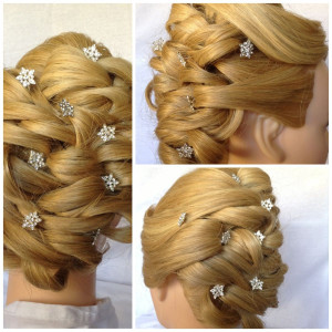 Set cap manechin cu par Blond Auriu, Maya, pentru frizerie coafor - Img 6