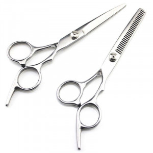 Set complet kit ustensite accesorii frizerie coafor cu foarfeca de tuns si filat SF04 - Img 6