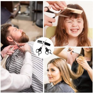 Set kit ustensite accesorii frizerie coafor Authentic cu foarfece Henbor pentru incepatori - Img 8