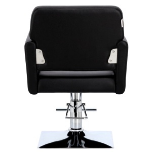 Set mobilier frizerie cu scafa, 2 scaune coafor, 2 oglinzi Led, Negru cu Argintiu - Img 7