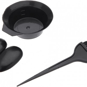 Set pentru vopsit parul cu bol, pensula si protectii urechi - Img 5