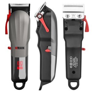 WMARK NG-115 Mașină de tuns profesională – Lame Carbon, 300 min autonomie, Taper Lever - Img 4