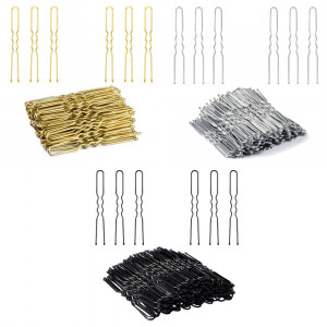 Ace de par pentru coafor, set 100 buc, mix 3 culori - Img 1