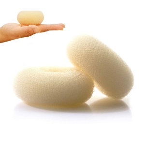 Burete pentru Coc Blond M – Donut pentru Păr, Accesoriu pentru Coc și Volum