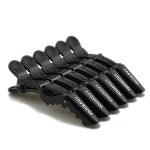 Clipsuri frizerie set 6 bucati crocodil - negru - sectionare si styling