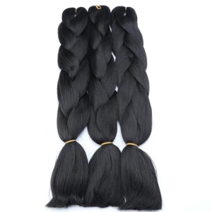 Extensii colorate cozi pentru impletituri · negru Jumbo