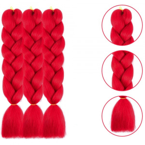 Extensii colorate pentru impletituri · rosu - Img 2