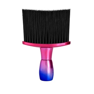 Pamatuf frizerie profesional cu maner, Fuxi cu Albastru Metalizat, peri densi, 10x15cm