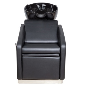 Scafa coafor si frizerie profesionala, bazin ceramic negru, suport picioare rabatabil - Img 3