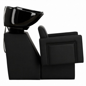 Scafa frizerie coafor, cu bazin din ceramica, Neagra, Profesionala, Universala - Img 7
