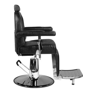 Scaun barber salon frizerie, inaltime reglabila, Negru SSB009 - Img 2