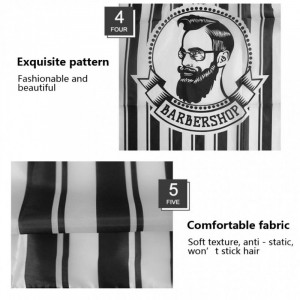 Set accesorii frizerie Ardette model Barbero 3 piese cu pelerina pentru tuns, sort complementar si pamatuf barber shop - Img 2