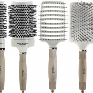 Set coafor Ardette, Complex3, 20 piese, cu perii ceramice, cap practica coafor si geanta pentru frizerie - Img 2