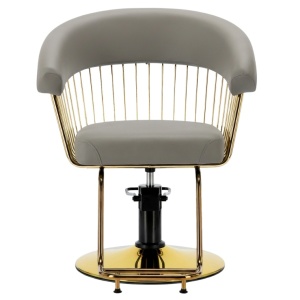 Set Mobilier salon înfrumusețare premium – 2 scaune coafor, scafă profesională, oglinzi LED aurii semiovale170x70 cm, cadouri incluse - Img 4