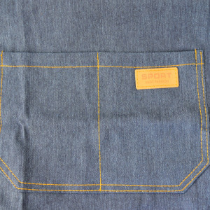 Sort frizerie barber unisex jeans blugi albastru marime universala - Img 8
