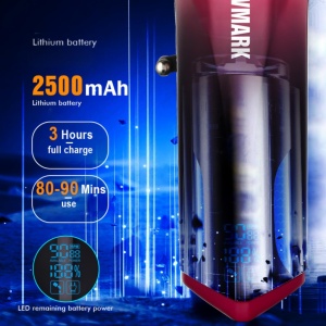 WMARK NG-9009 Mașină de tuns profesională – Motor 10.000 RPM, Lame DLC 5CR15, Baterie 2500 mAh Blue - Img 5