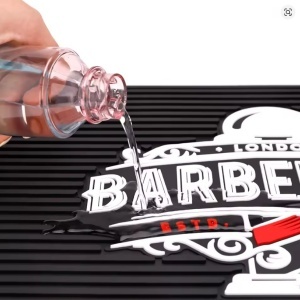 Covoras barbershop, cauciucat, pentru ustensile frizerie, 45x30 cm - Img 4