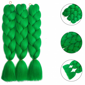 Extensii colorate pentru impletituri · verde - Img 3