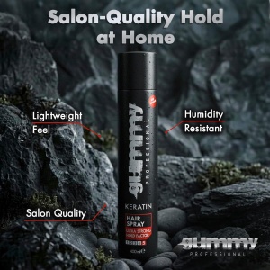Fixativ Profesional cu Keratină, GUMMY, Fixare Ultra-Puternică, Finisaj Mat, 400 ml - Img 4