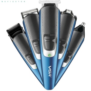 Masina de Tuns Fara Fir, VGR V172, 3W, 5 in 1, 13 Accesorii, Incarcare rapida, Albastra - Img 5