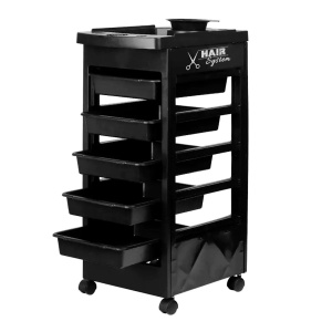 Mobilier Coafor Profesional Negru cu Auriu – Set Complet de Lux cu scaun scafa oglinda - Img 9