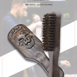 Perie pentru barbati aranjare barba frizerie coafor barbershop Lemn sculptat Schelet