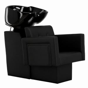Scafa frizerie coafor, cu bazin din ceramica, Neagra, Profesionala, Universala