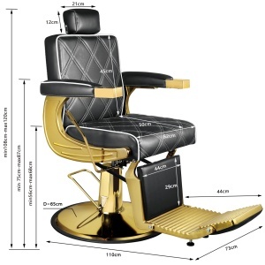 Scaun Frizerie Profesional Zymir – Eleganță Modernă și Confort - Img 7