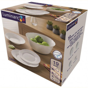 Serviciu de masa Luminarc Cadix ,19 piese, alb - Img 3