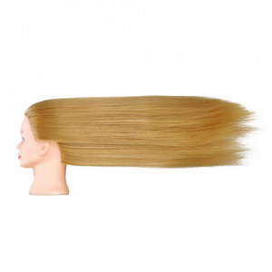 Set cap practica manechin Laura cu extensii colorate pentru exersat coafuri impletituri salon frizerie - Img 4