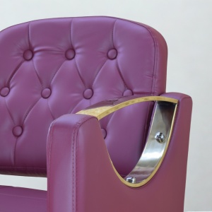 Set Complet Mobilier Coafor Luxos Bordo & Auriu – Scafa cu Scaun coafor rosu, Oglinda Led si Ucenic - Img 8