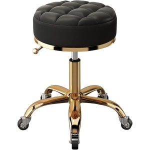 Set mobilier frizerie barber shop cu scafa, scaun, Oglinda LED, Negru Gold - Img 11
