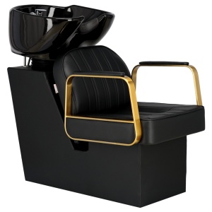 Set mobilier salon 6 piese, scaun coafor, scafa frizerie, oglinda Led, canapea receptie - Img 8