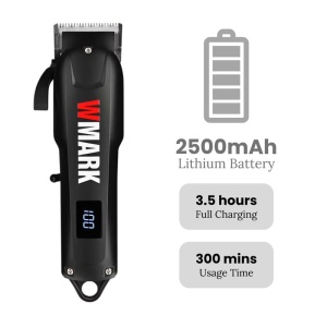 WMARK NG-1005 – Aparat de tuns profesional cu lamă 5CR15, motor puternic și autonomie extinsă, black - Img 2