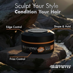 Ceară de păr - Gummy Professional Hair Styling Wax Bright Max Hold 150ml – Fixare Maximă, Strălucire Intensă, Complex cu Keratină - Img 3