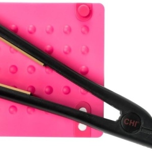 Covoras din silicon protectie termica pentru placa de par, ondulator, roz, 25x18cm - Img 4