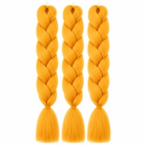 Extensie Păr Jumbo Braid Golden Marigold – Păr Sintetic pentru Împletituri Afro - Img 2
