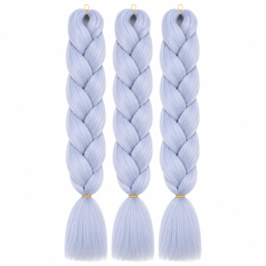 Extensie Păr Jumbo Braid Icy Blue – Păr Sintetic Premium pentru Împletituri Afro - Img 2