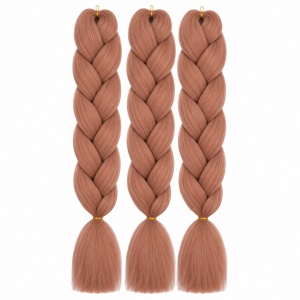 Extensie Păr Jumbo Braid Rose Latte – Păr Sintetic pentru Împletituri Afro - Img 2