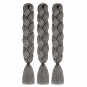 Extensie Păr Jumbo Braid Silver Mist – Păr Sintetic Premium pentru Împletituri Afro - Img 2