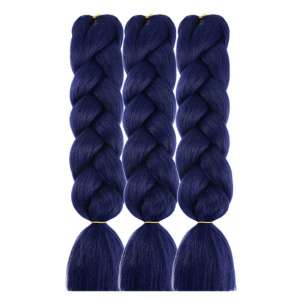 Extensii colorate pentru impletituri · albastru inchis - Img 1