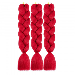 Extensii colorate pentru impletituri · rosu inchis - Img 1