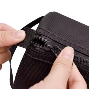 Geanta voiaj tip portfard cosmetic, neagra, 26x13.5 cm - Img 5